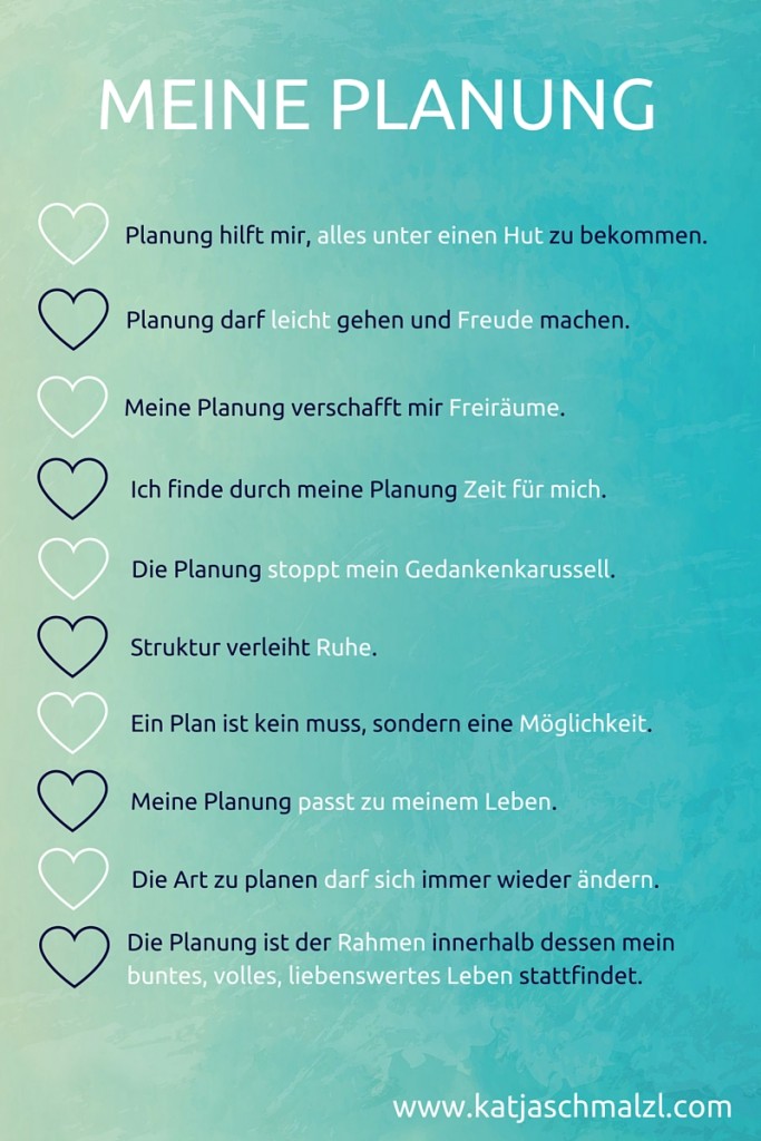Meine Planung